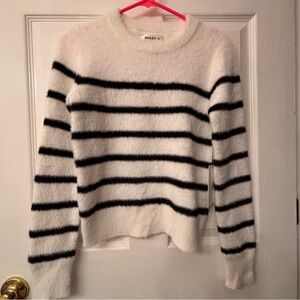 Fuzzy Striped Sweater